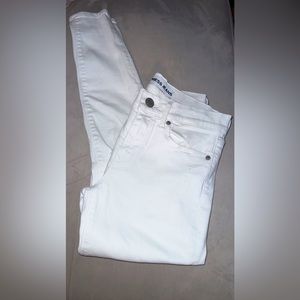 Express Mid Rise Ankle Leggings (white)